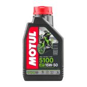 MOTUL 5100 4T 15W50 1 л. Полусинтетическое моторное масло 15W-50